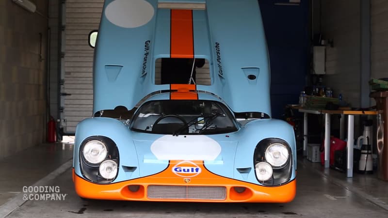 Cette Porsche 917K fut utilisée pour le tournage du film Le Mans avec Steve McQueen.
