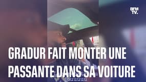 Le rappeur Gradur fait monter une passante à bord de sa Lamborghini  