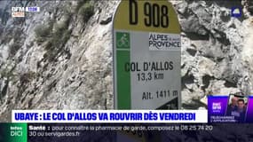 Vallée de l'Ubaye: le Col d'Allos rouvre ce vendredi