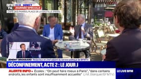 Déconfinement: Bruno Le Maire est dans un café place de la Bastille à Paris pour ce premier jour de la phase 2
