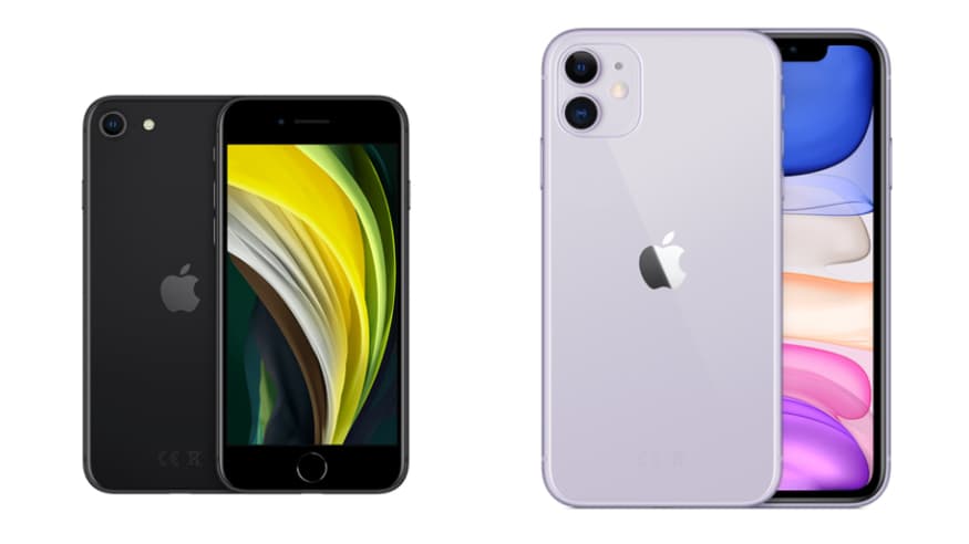 Les iPhone SE et iPhone 11 d'Apple Les iPhone SE et iPhone 11 d'Apple