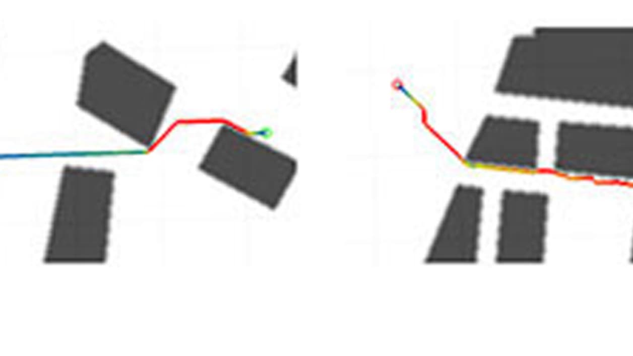 Les trajectoires du drone Les trajectoires du drone