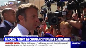 Stade de France: Emmanuel Macron réaffirme sa "confiance" envers Gérald Darmanin