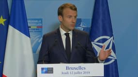 Emmanuel Macron a eu un mot pour les Bleus à la fin du sommet de l'OTAN.