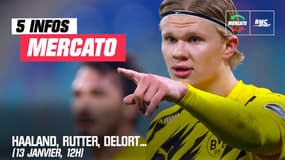 Haaland, Rutter, Delort... Les 5 infos mercato du 13 janvier à la mi-journée 