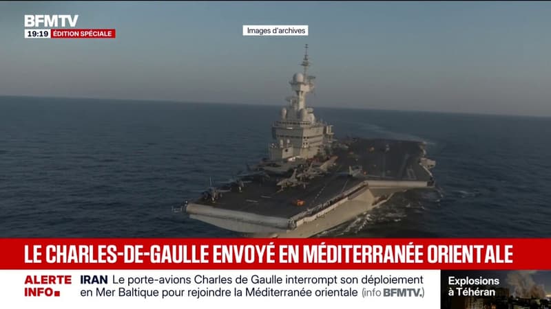 INFO BFMTV - Le porte-avions Charles de Gaulle interrompt son déploiement en Mer Baltique pour rejoindre la Méditerranée orientale