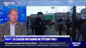 Agriculteurs interpellés à Paris: "Le temps que le gouvernement met à nous répondre engendre des mouvements de ce type-là", affirme Damien Greffin (vice-président de la FNSEA)