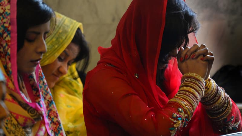 Des chrétiennes pakistanaises, le 1er janvier 2014, à Lahore. (photo d'illustration)
