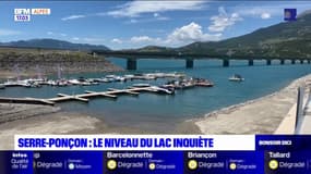 Hautes-Alpes: le niveau du lac de Serre-Ponçon inquiète