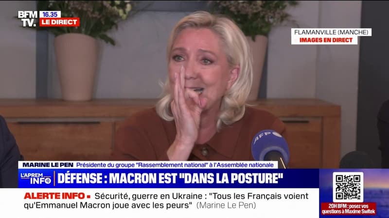 Armement: Marine Le Pen regrette  une dépendance gravissime à l'étranger