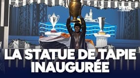 OM : L’inauguration de la statue de Bernard Tapie devant le Vélodrome