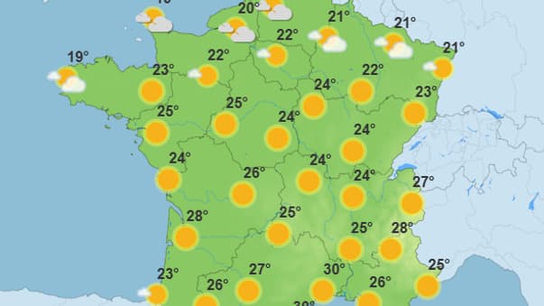La météo du lundi 9juin 2025. La météo du lundi 9juin 2025.