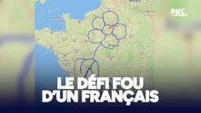 5750 km à vélo pour dessiner une fleur... le défi fou d'un Français 