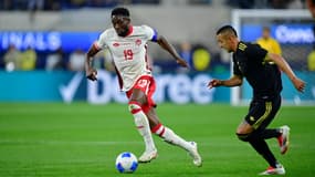 Alphonso Davies lors du match Canada-Mexique (0-2, Ligue des Nations de la Concacaf), le 20 mars 2025