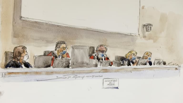 Au procès de Charlie Hebdo au tribunal de Paris, le 16 septembre 2020