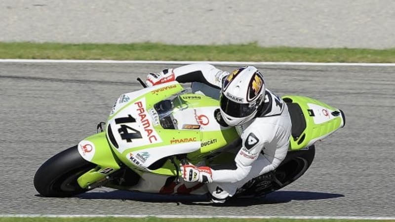 Randy de Puniet a piloté une Ducati Pramac cette année