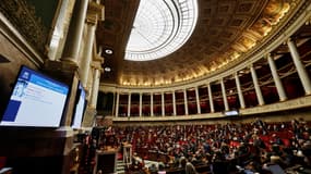 L'hémicycle de l'Assemblée nationale, le 8 novembre 2025