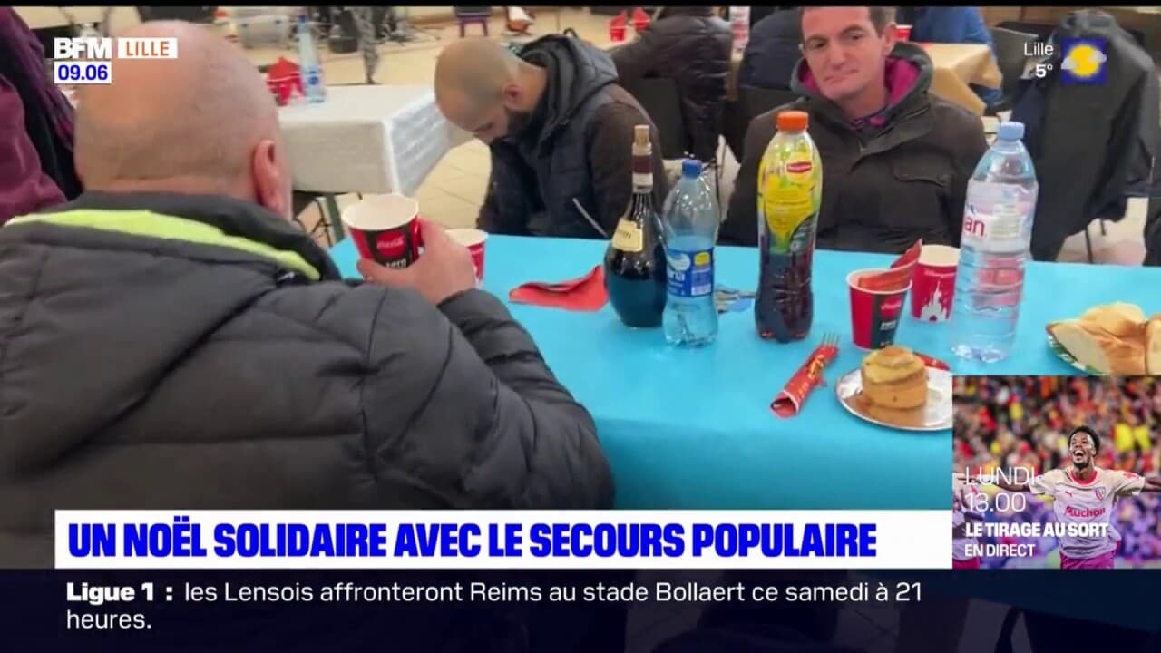 Nord un repas de Noël solidaire pour les sansabris organisé par le