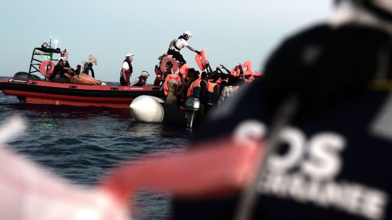 Opération de sauvetage de migrants au large de l'Italie (illustration)