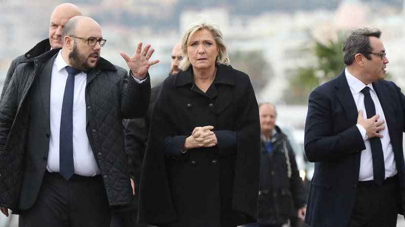 Philippe Vardon et Marine Le Pen à Nice le 13 février 2017