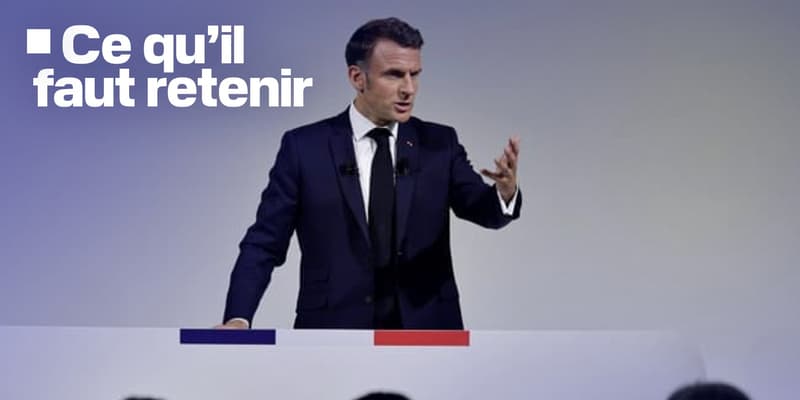 Le président Emmanuel Macron donne une conférence de presse le 12 juin 2024 à Paris 