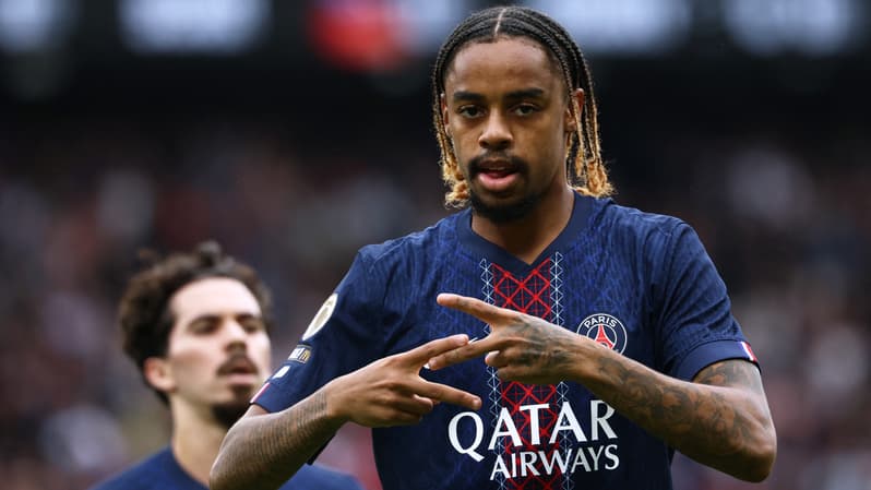 Bradley Barcola buteur avec le PSG, 14 septembre 2025
