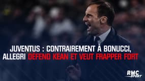 Juventus : contrairement à Bonucci, Allegri défend Kean et veut frapper fort