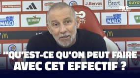 Brest 1-5 OM : "Qu'est-ce qu'on peut faire avec cet effectif ?" Interroge Roy