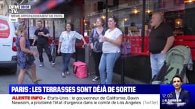 Paris: avant la réouverture officielle, des terrasses sont déjà de sortie
