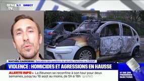 Pour Mathieu Zagrodzki, spécialiste des questions de sécurité publique, les violences sont en hausse à cause d'une "tension dans la société française"