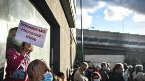 Manifestation contre l'implantation d'usagers du crack, le 29 septembre 2021 à Pantin