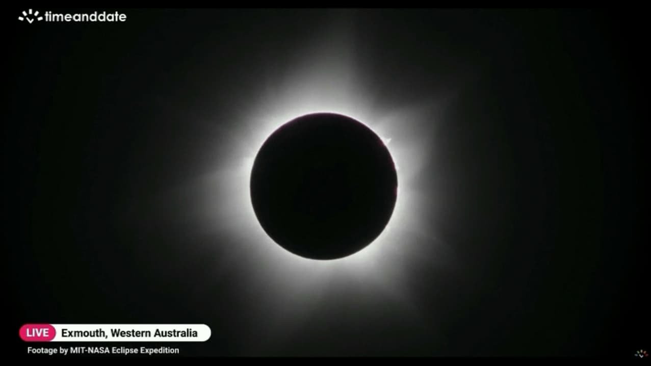 L'éclipse solaire au-dessus de l'Australie, le 20 avril 2023 L'éclipse solaire au-dessus de l'Australie, le 20 avril 2023