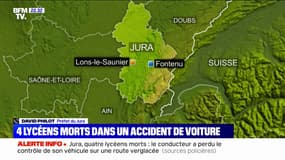 Lycéens tués dans un accident de voiture: "Une enquête judiciaire est ouverte", annonce le préfet du Jura