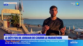 Alpes-Maritimes: le défi fou de Jordan sur le marathon entre Nice et Cannes