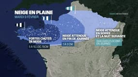 Des fortes chutes de neige sont attendues notamment en Bretagne ce mardi