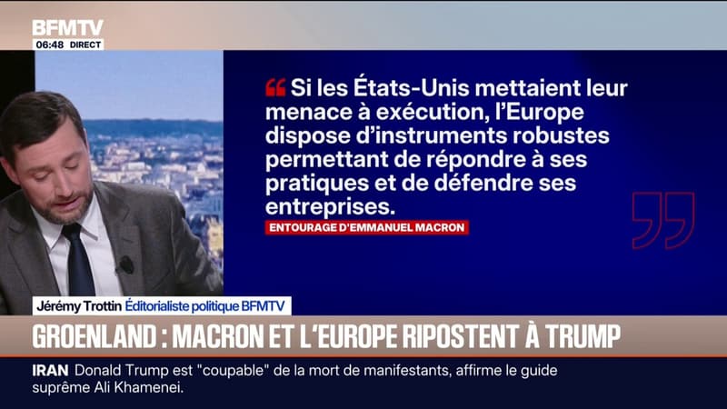 L'édito politique - Groenland: Emmanuel Macron et l'Europe ripostent face à Donald Trump