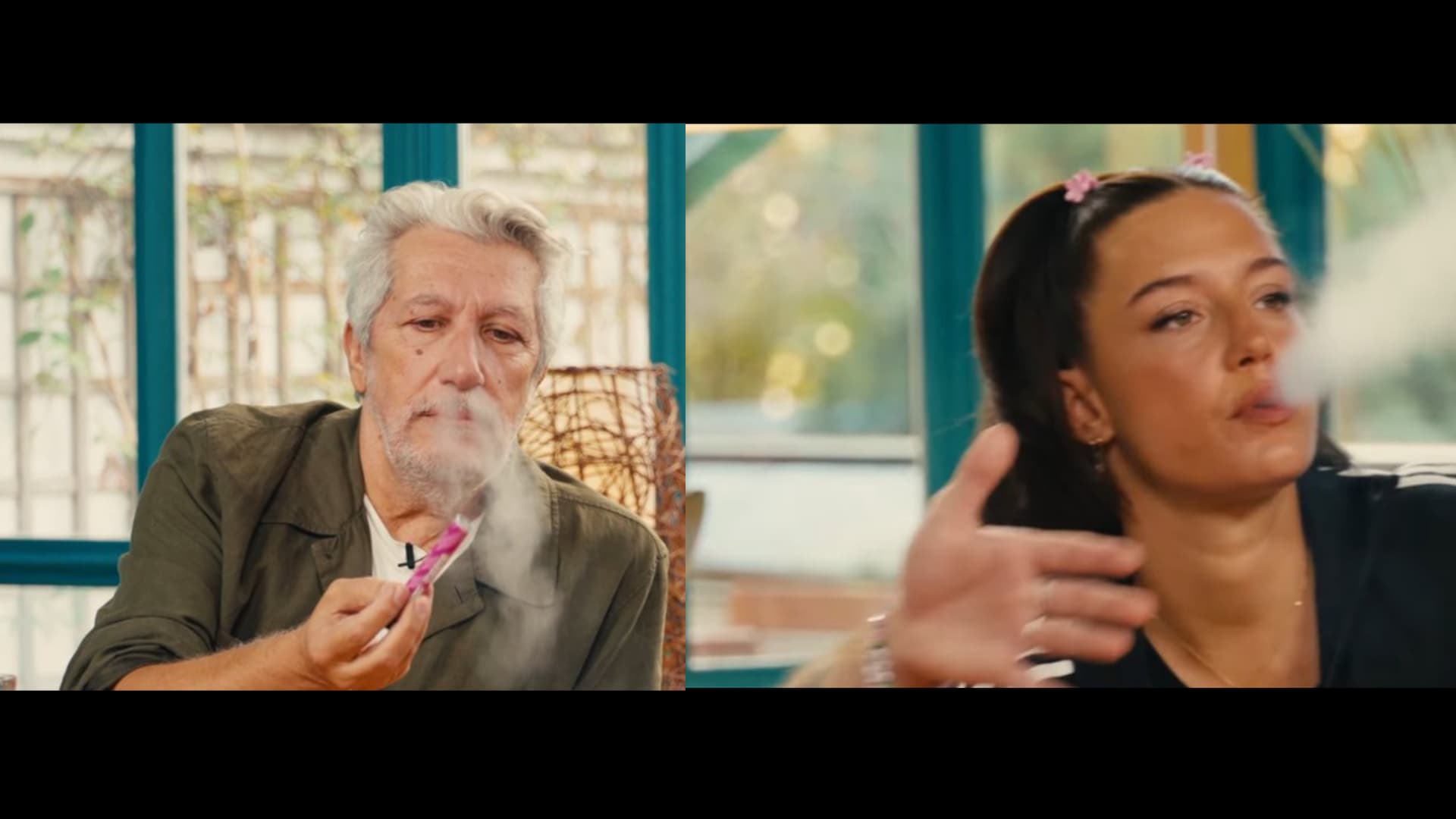 Alain Chabat et Adèle Exarchopoulos dans la vidéo de Squeezie.