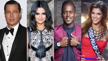 Brad Pitt, Selena Gomez, Black M et Iris Mittenaere.