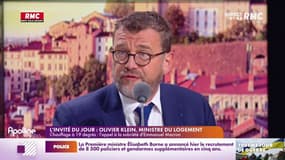 Olivier Klein: "Je tiens à tenir les calendriers sur les passoires thermiques, c'est un objectif principal"