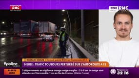 Neige : trafic toujours perturbé sur l'autoroute A13