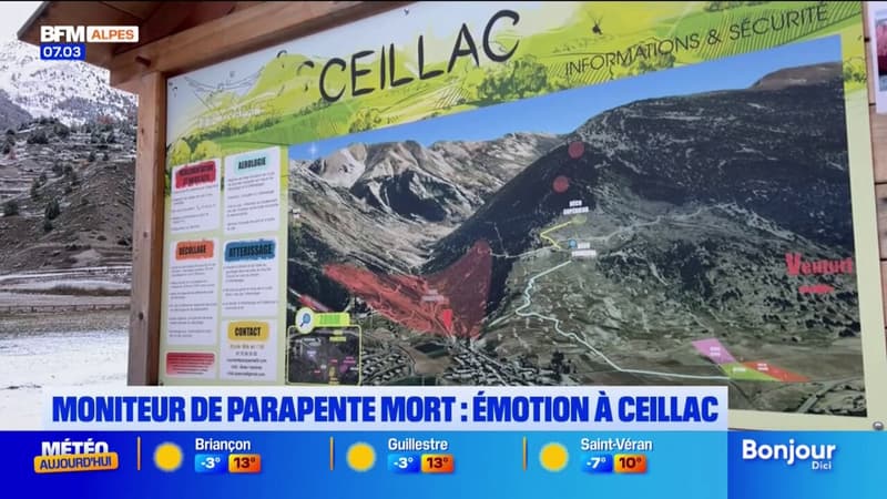 Hautes-Alpes: émotion à Ceillac après la mort d'un moniteur de parapente