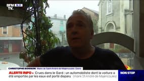 Crues dans le Gard: le maire de Saint-André-de-Majencoules annonce qu'un automobiliste dont la voiture a été emportée par les eaux est porté disparu 