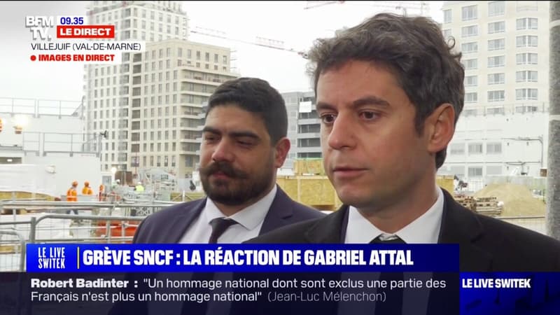 Gabriel Attal sur la grève SNCF: 