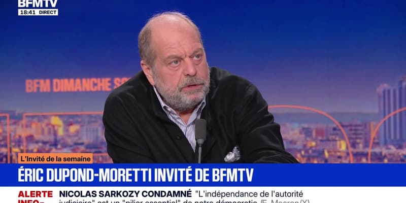 CNews "est une chaîne d'extrême droite", assure Éric Dupond-Moretti