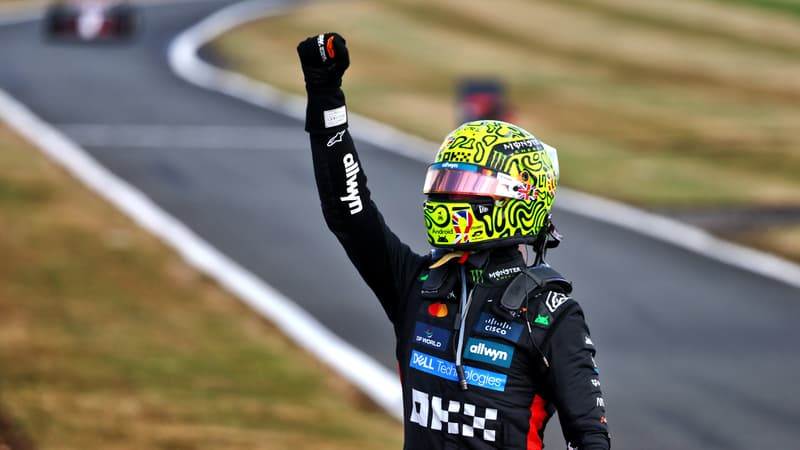Lando Norris, vainqueur du Grand Prix de Grande-Bretagne, le 6 juillet 2025.