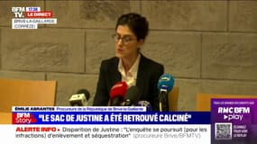 Disparition de Justine à Brive: "La garde à vue du mis en cause a été prolongée pour 24h", annonce la procureure