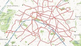 En GPS drawing, un jeune Parisien a recréé la carte du métro.
