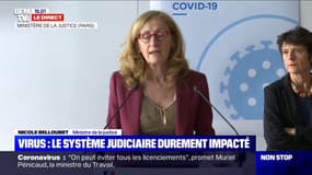 Nicole Belloubet annonce "deux cas de coronavirus confirmés dans deux juridictions" au ministère de la Justice