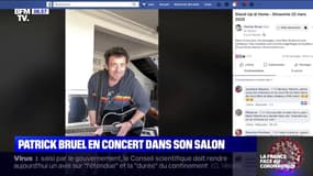 Pendant le confinement, Patrick Bruel organise des concerts dans son salon