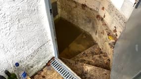 La cave de Stéphane Dankocics, habitant de Callian (Var) a été inondée